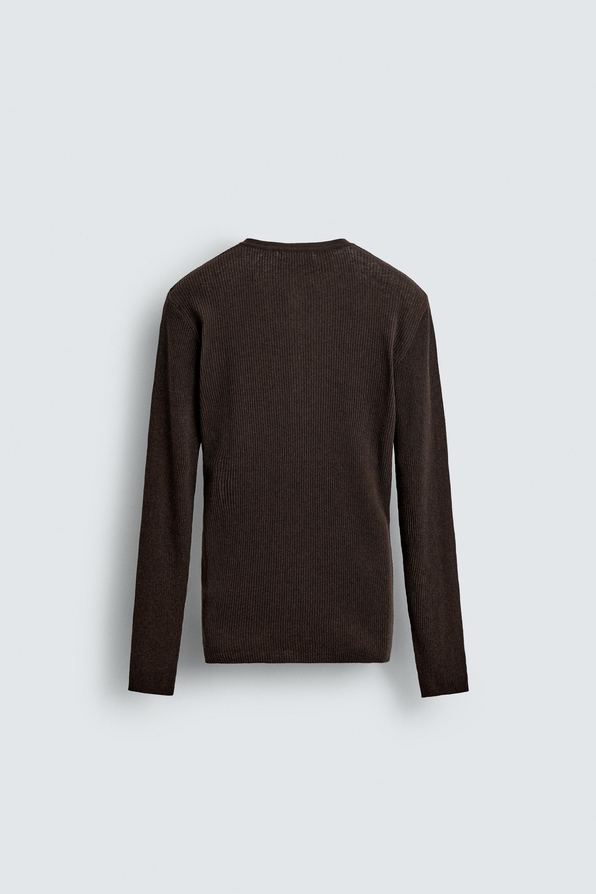 LIGHTWEIGHT GRANDAD COLLAR SWEATER